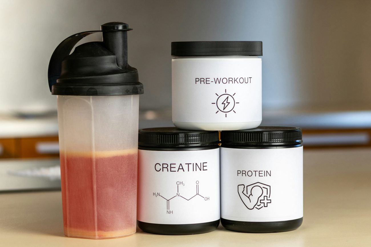 Botes de proteína y suplementos